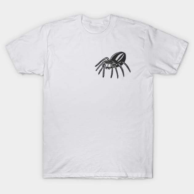 Funnel Spider (pocket design) T-Shirt by j__face